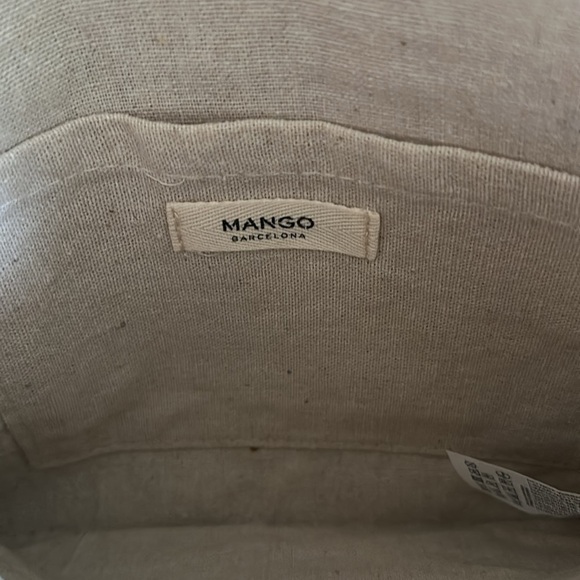 NWOT Mango Lemon Embroidered Raffia Envelope Clutch — Trending Summer Accessory - Picture 6 of 8